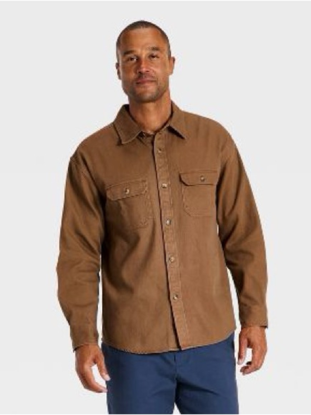 Brixton Cotton Utility Shirt Brown XL